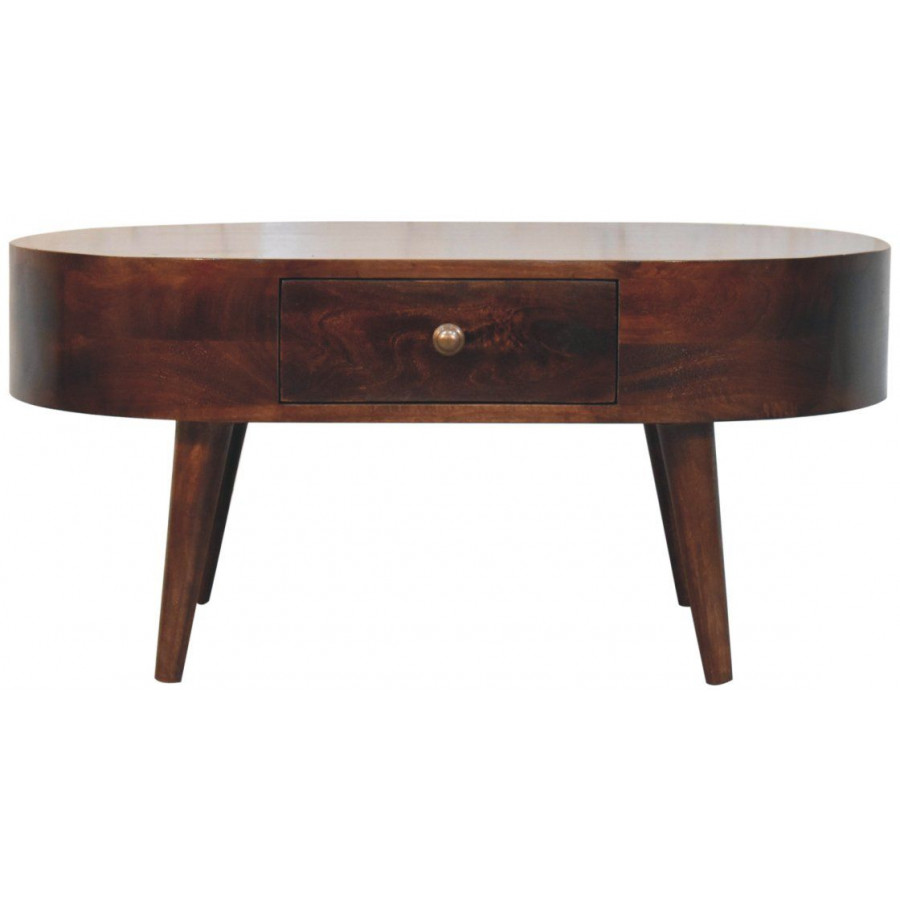 Artisan - California Walnut Rounded Coffee Table
