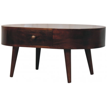 Artisan - California Walnut Rounded Coffee Table