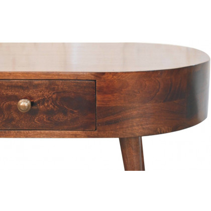 Artisan - California Walnut Rounded Coffee Table