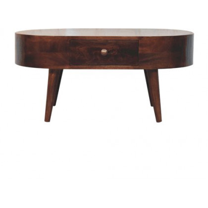 Artisan - California Walnut Rounded Coffee Table