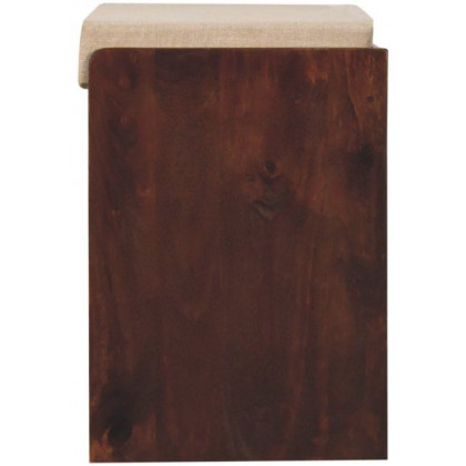 Artisan - California Walnut & Mud Linen Pull Out Shoe Bench