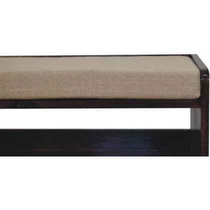 Artisan - California Walnut Bench With Mud Linen Seat Pad