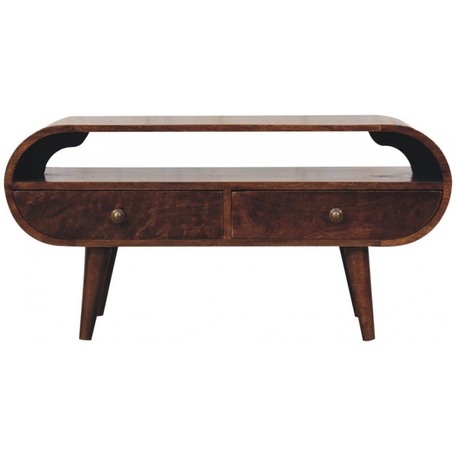 Artisan - California Walnut Circular TV Stand