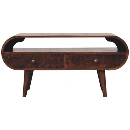 Artisan - California Walnut Circular TV Stand