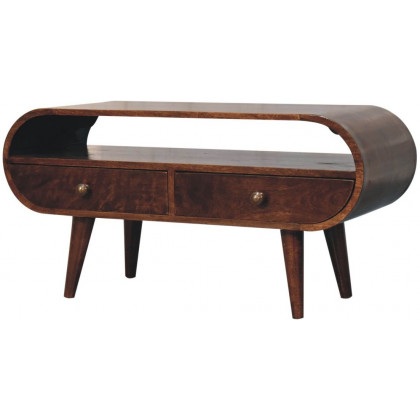 Artisan - California Walnut Circular TV Stand