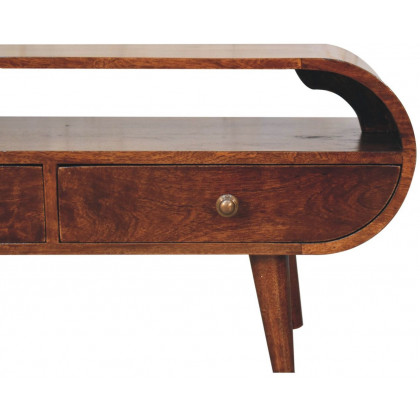 Artisan - California Walnut Circular TV Stand