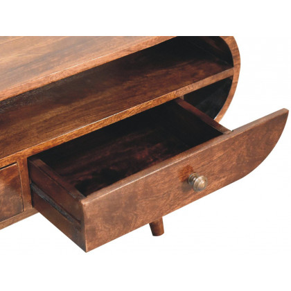 Artisan - California Walnut Circular TV Stand