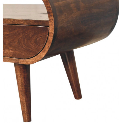 Artisan - California Walnut Circular TV Stand