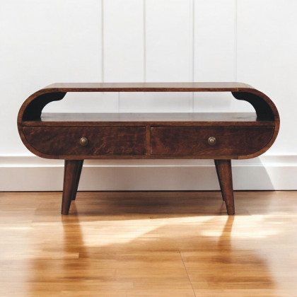Artisan - California Walnut Circular TV Stand