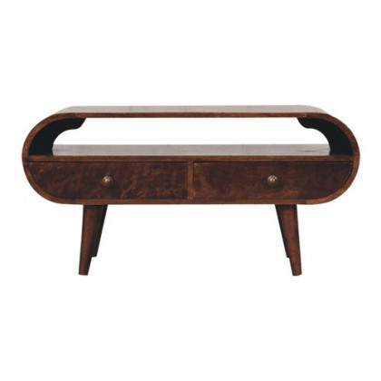 Artisan - California Walnut Circular TV Stand