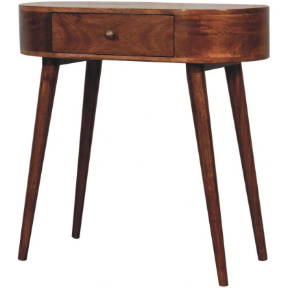 Artisan - Honey Caramel Rounded Small Console Table