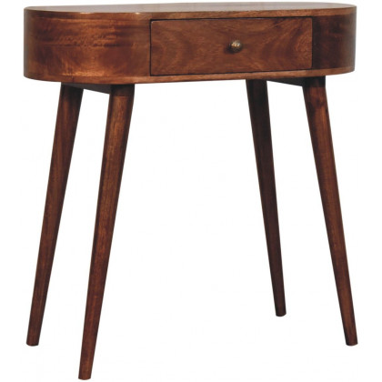 Artisan - Honey Caramel Rounded Small Console Table