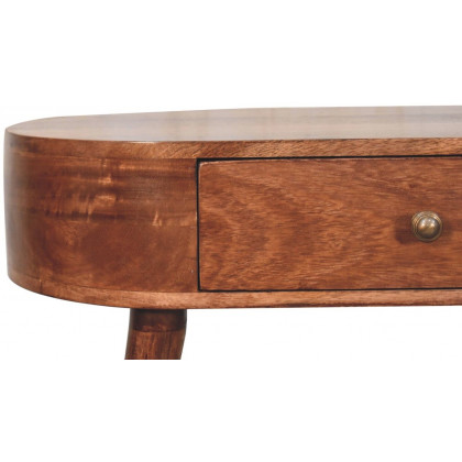Artisan - Honey Caramel Rounded Small Console Table