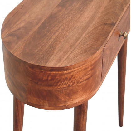 Artisan - Honey Caramel Rounded Small Console Table