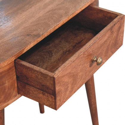 Artisan - Honey Caramel Rounded Small Console Table