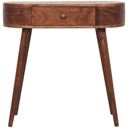 Artisan - Honey Caramel Rounded Small Console Table