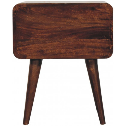 Artisan - Curved California Walnut Bedside
