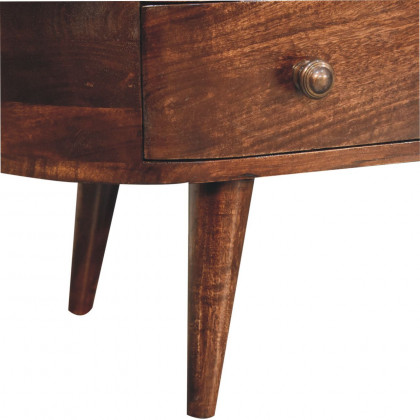 Artisan - California Walnut Rounded Entertainment Unit