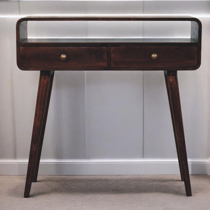 Artisan - Curved California Walnut Console Table