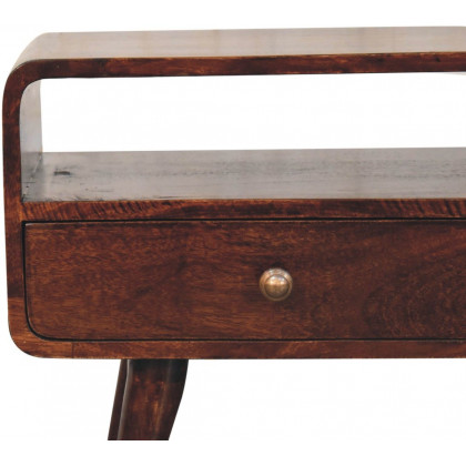 Artisan - Curved California Walnut Media Unit