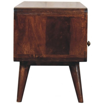 Artisan - Curved California Walnut Media Unit
