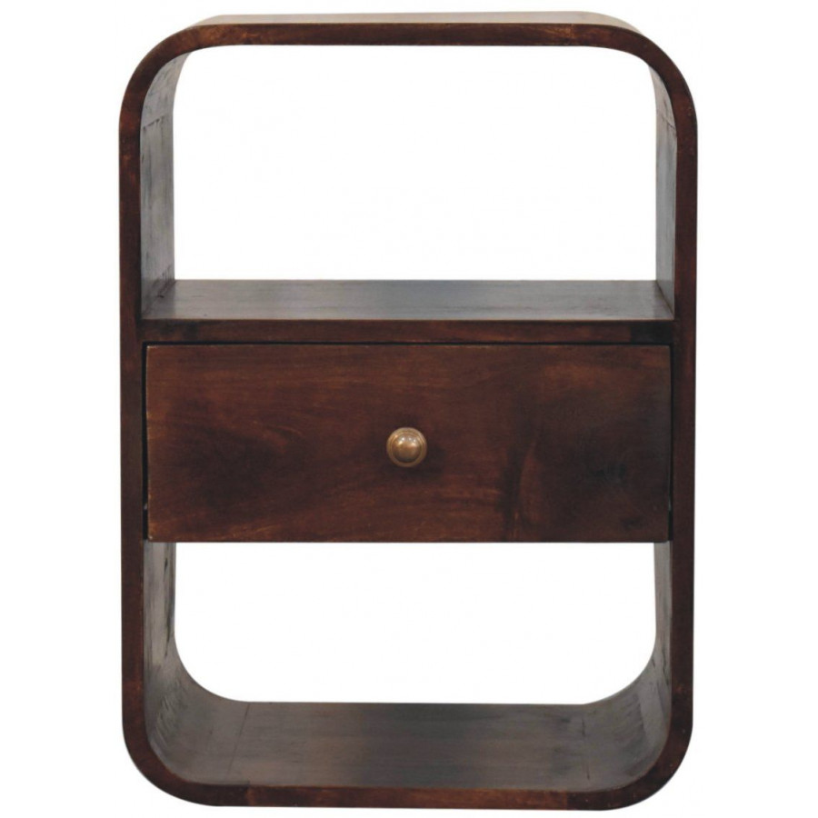 Artisan - California Walnut Curved Edge Bedside