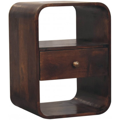 Artisan - California Walnut Curved Edge Bedside