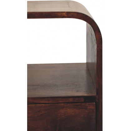 Artisan - California Walnut Curved Edge Bedside
