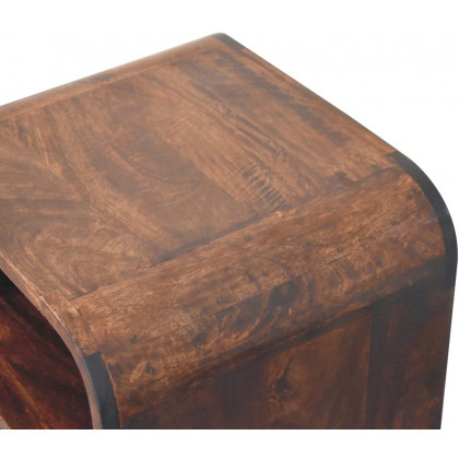 Artisan - California Walnut Curved Edge Bedside