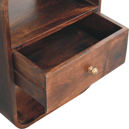 Artisan - California Walnut Curved Edge Bedside