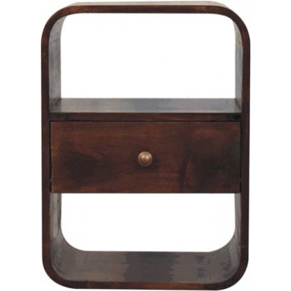 Artisan - California Walnut Curved Edge Bedside