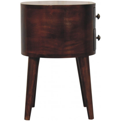 Artisan - California Walnut Rounded Bedside Table