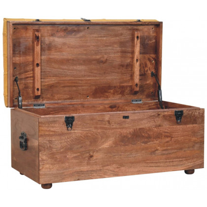 Artisan - Buffalo Hide Honey Caramel Storage Trunk
