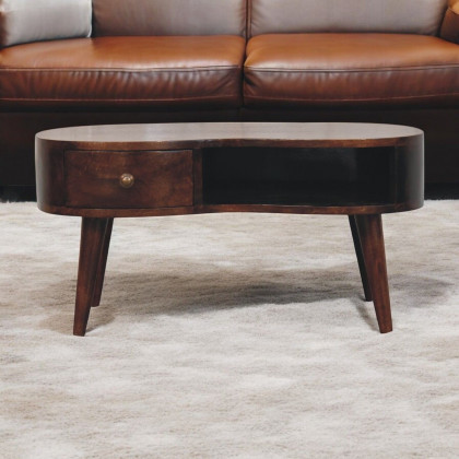 Artisan - California Walnut Wave Coffee Table