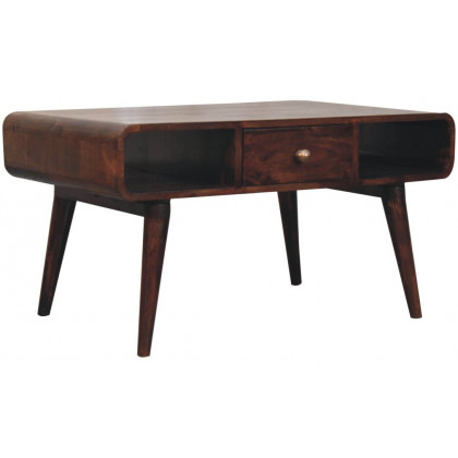 Artisan - Curved California Walnut Coffee Table