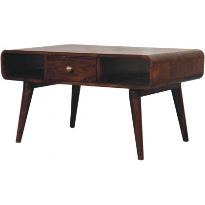 Artisan - Curved California Walnut Coffee Table