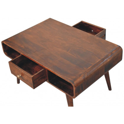 Artisan - Curved California Walnut Coffee Table