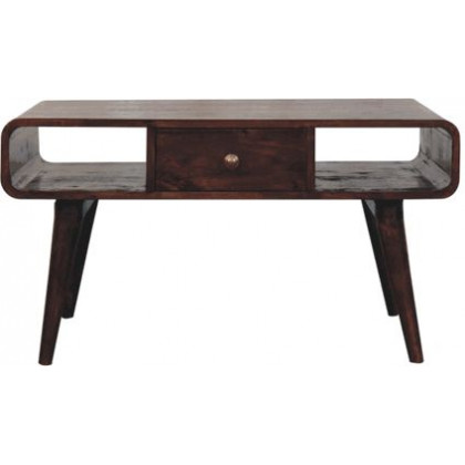 Artisan - Curved California Walnut Coffee Table