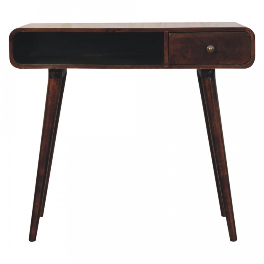Artisan - Curved California Walnut Writing Desk