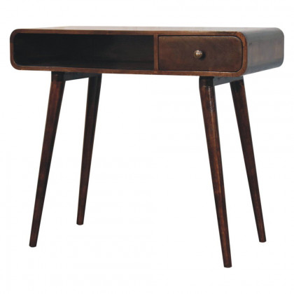 Artisan - Curved California Walnut Writing Desk