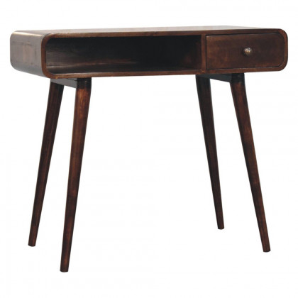 Artisan - Curved California Walnut Writing Desk