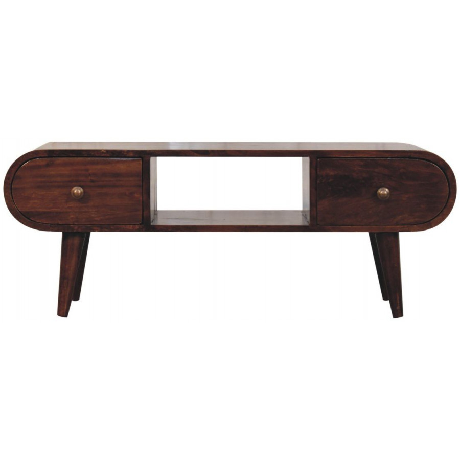 Artisan - California Walnut Circular TV Unit