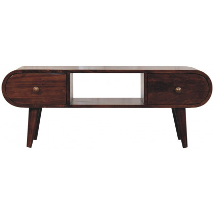 Artisan - California Walnut Circular TV Unit
