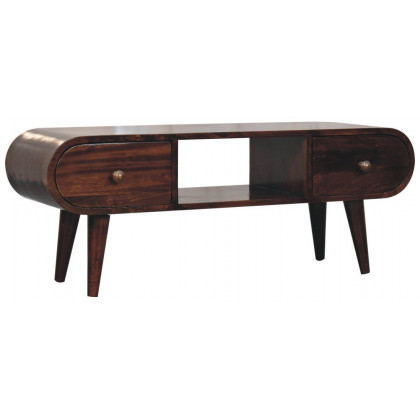 Artisan - California Walnut Circular TV Unit