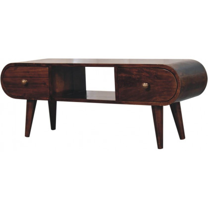 Artisan - California Walnut Circular TV Unit