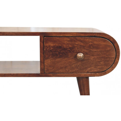 Artisan - California Walnut Circular TV Unit