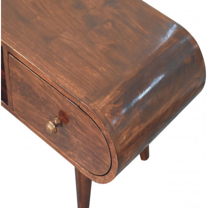 Artisan - California Walnut Circular TV Unit