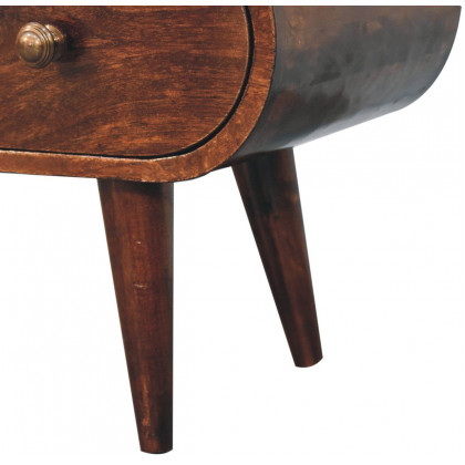 Artisan - California Walnut Circular TV Unit