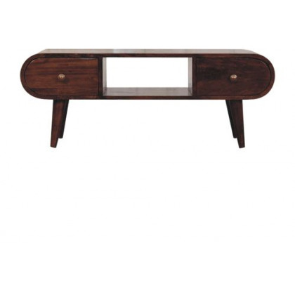 Artisan - California Walnut Circular TV Unit