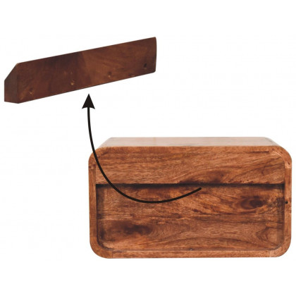 Artisan - Honey Caramel 2 Drawer Floating Bedside